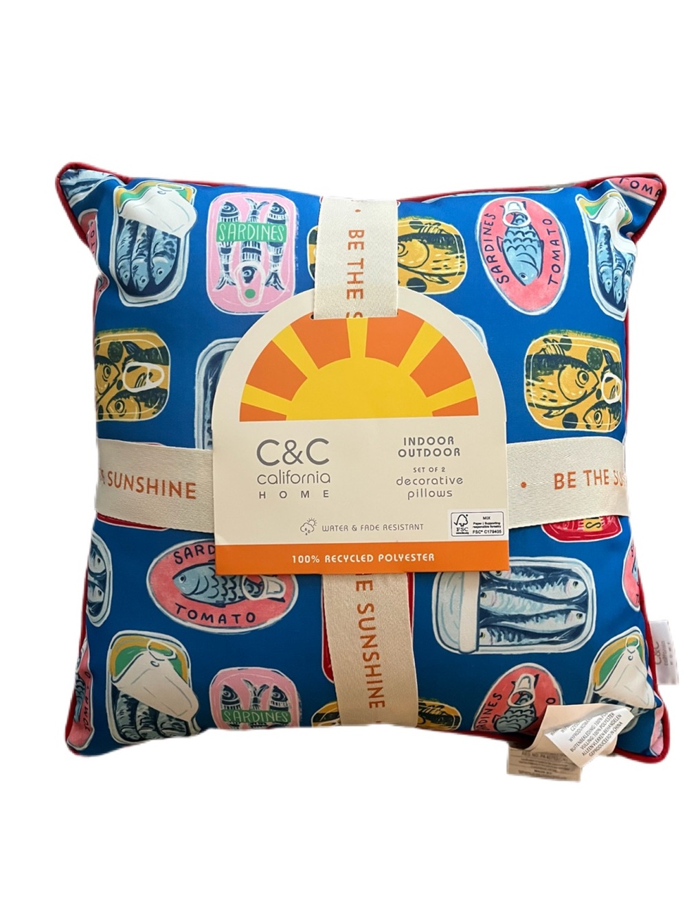 C&C California Home Indoor/Outdoor Decorative Pillow Set! Brand New!